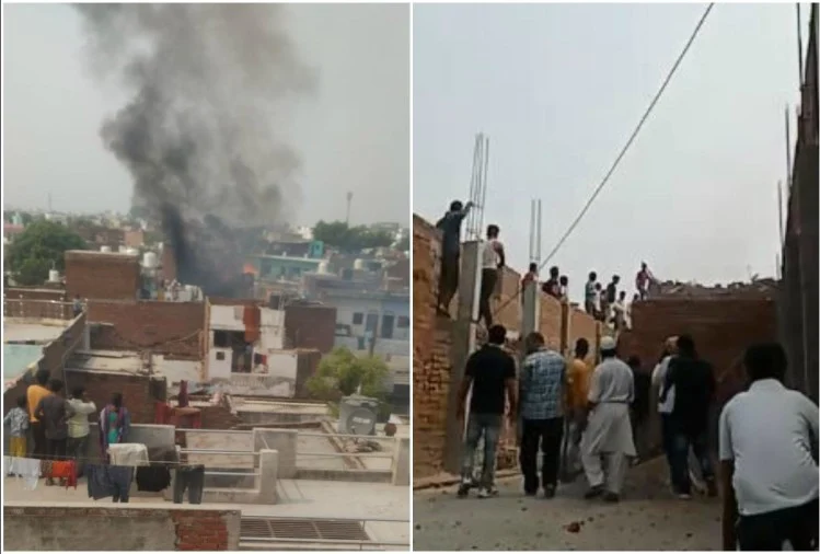 घर में चल रही पटाखा फैक्टरी में तेज विस्फोट, चार लोगों की मौत घर में चल रही पटाखा फैक्टरी में तेज विस्फोट, चार लोगों की मौत