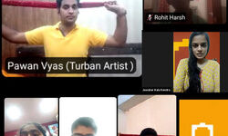 राजस्थानी पगड़ियों पर ऑनलाइन कार्यशाला का हुवा आयोजन