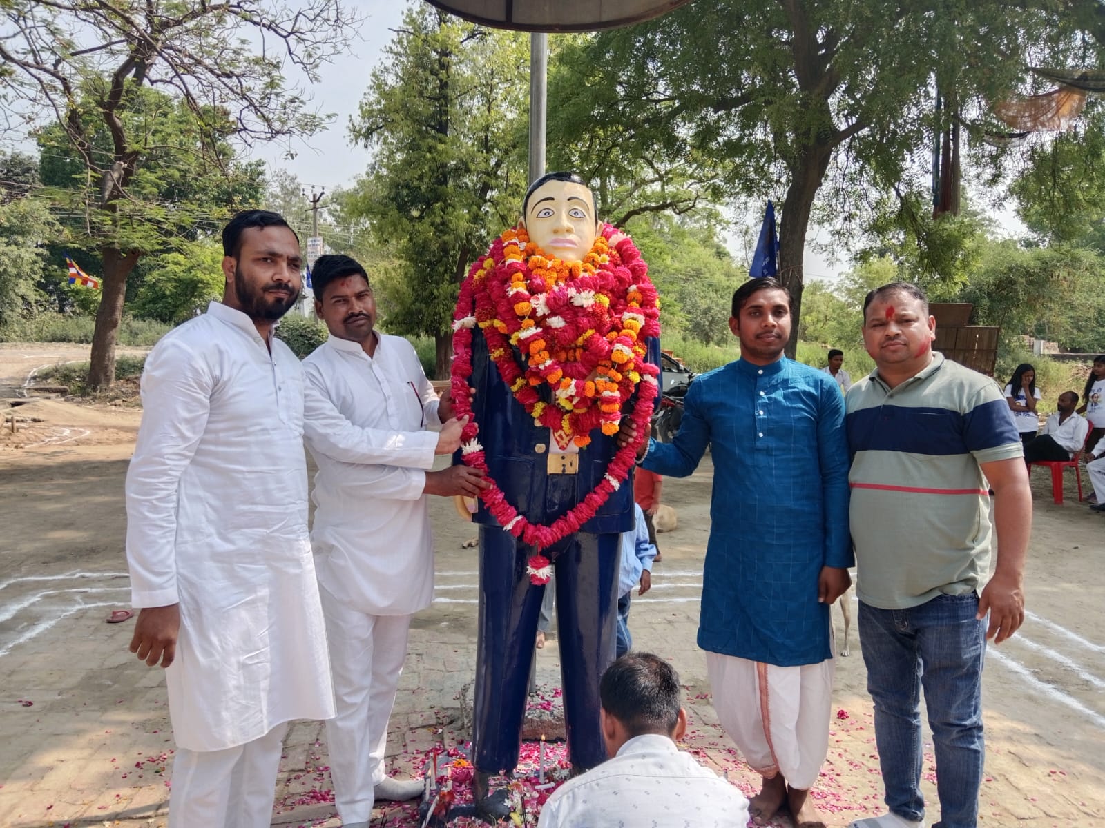 बाबा साहब डॉ भीमराव अम्बेडकर की जयंती रविवार को ग्राम पंचायत शुक्लाई में धूमधाम से मनाई गई।