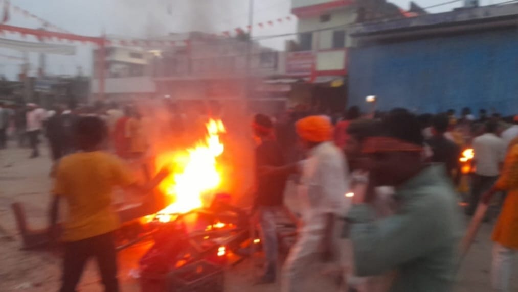 Durga idol immersion