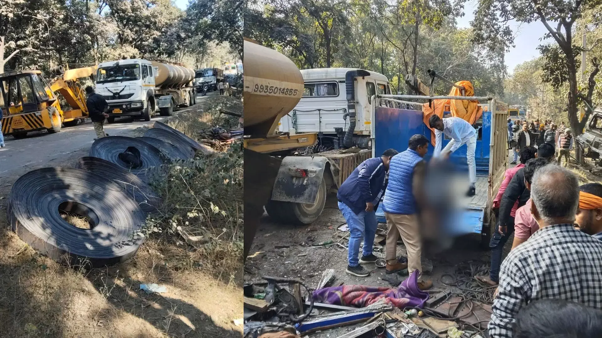 सोनभद्र में पांच वाहन आपस में टकराए, दो लोगों की मौत; नौ घायल सोनभद्र में पांच वाहन आपस में टकराए, दो लोगों की मौत; नौ घायल