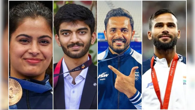 рдордиреБ рднрд╛рдХрд░, рдбреА рдЧреБрдХреЗрд╢ рд╕рдореЗрдд рдЗрди 4 рдХреЛ рдЦреЗрд▓ рд░рддреНрди... 32 рдЦтАНрд┐рд▓рд╛рдбрд╝тАНрд┐рдпреЛрдВ рдХреЛ рдотАНрд┐рд▓рд╛ рдЕрд░реНрдЬреБрди рдкреБрд░рд╕реНрдХрд╛рд░ рдордиреБ рднрд╛рдХрд░, рдбреА рдЧреБрдХреЗрд╢ рд╕рдореЗрдд рдЗрди 4 рдХреЛ рдЦреЗрд▓ рд░рддреНрди... 32 рдЦтАНрд┐рд▓рд╛рдбрд╝тАНрд┐рдпреЛрдВ рдХреЛ рдотАНрд┐рд▓рд╛ рдЕрд░реНрдЬреБрди рдкреБрд░рд╕реНрдХрд╛рд░