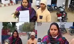 चंदौली: जब सर के बाल हाथ में लेकर अपनी बच्ची के साथ एसपी दरबार पहुंची महिला, जानिए पूरा मामला...