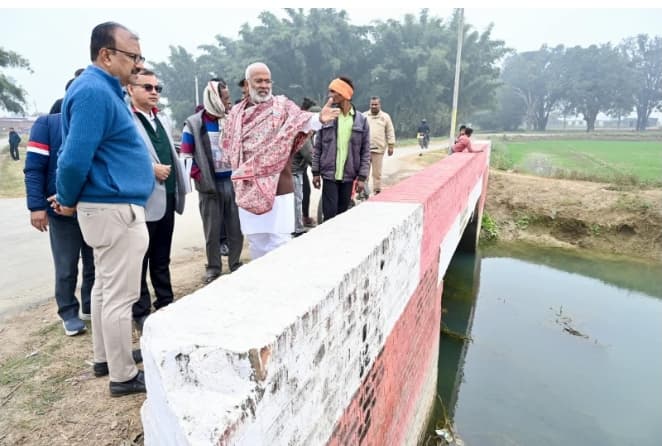 बस्ती पहुंचे सिंचाई मंत्री, नहरों का लिया जायजा बस्ती पहुंचे सिंचाई मंत्री, नहरों का लिया जायजा