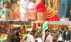 चंदौली: चिकित्सा क्षेत्र में अभूतपूर्व योगदान देने वाले डा आनंद प्रकाश तिवारी व अपराध रोकथाम में पुलिस का सहयोग करने पर परवीन रुस्तम समेत 16 नागरिकों को गणतंत्र दिवस पर किया गया सम्मानित... चंदौली: चिकित्सा क्षेत्र में अभूतपूर्व योगदान देने वाले डा आनंद प्रकाश तिवारी व अपराध रोकथाम में पुलिस का सहयोग करने पर परवीन रुस्तम समेत 16 नागरिकों को गणतंत्र दिवस पर किया गया सम्मानित...