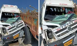 कानपुर-प्रयागराज हाईवे पर ट्रैक्टर से भिड़ी श्रद्धालुओं से भरी बस, 16 घायल कानपुर-प्रयागराज हाईवे पर ट्रैक्टर से भिड़ी श्रद्धालुओं से भरी बस, 16 घायल