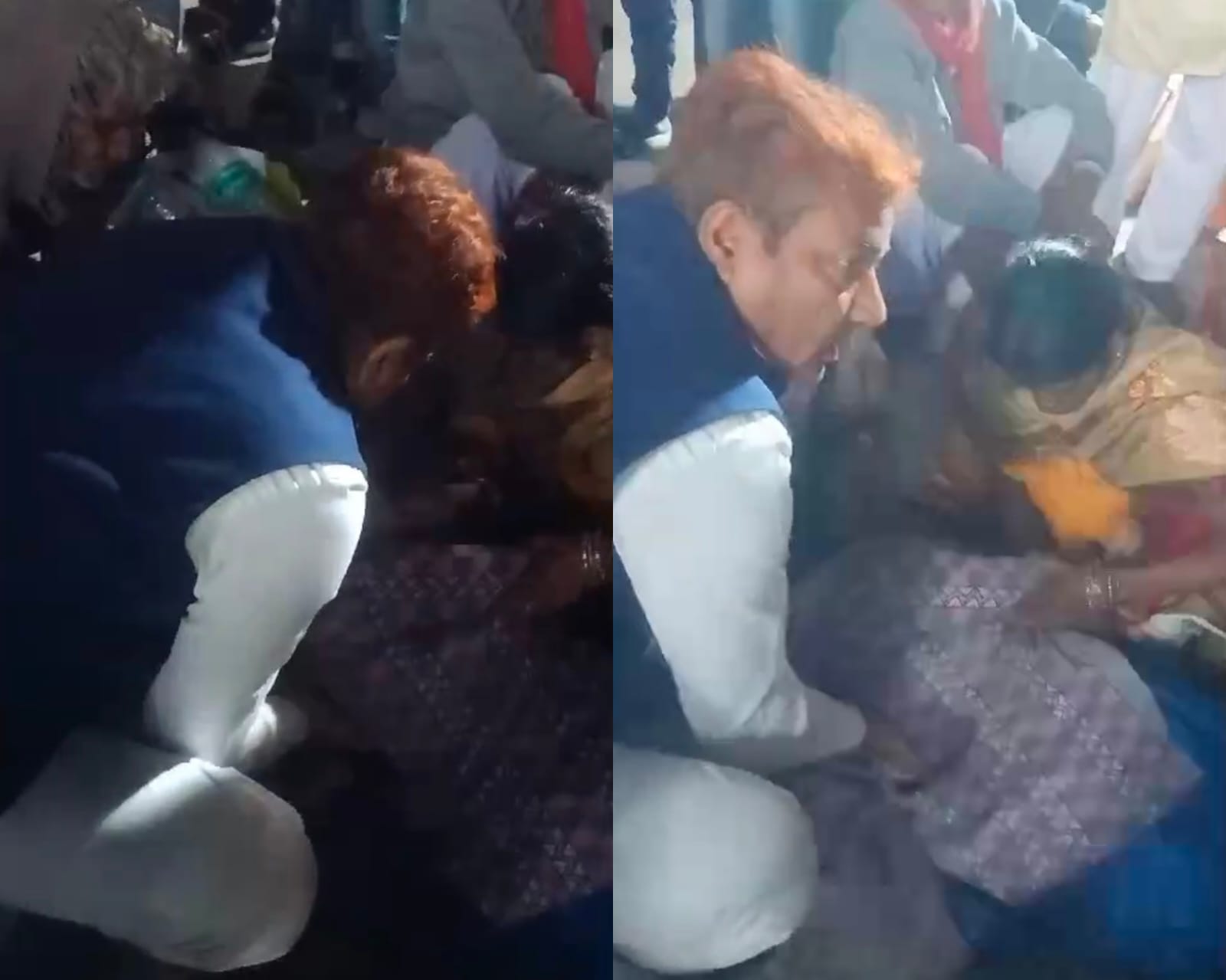 स्टेशन अधीक्षक ने सीपीआर देकर बचाई महिला की जान, लोगों ने की सराहना स्टेशन अधीक्षक ने सीपीआर देकर बचाई महिला की जान, लोगों ने की सराहना