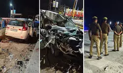 मिर्जापुर में  तेलंगाना का यात्री वाहन खड़े ट्रक से भिड़ा; चार की मौत और तीन घायल