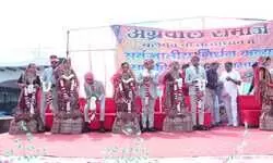 सर्वजातीय निर्धन कन्या सामूहिक विवाह समारोह में 8 जोड़े बंधे, सामूहिक विवाह संपन्न, भरपूर कन्यादान हुआ