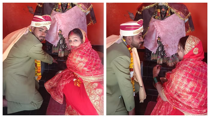 गुलफशा बनी पूजा: सुमित के प्यार में तोड़ दी मजहब की दीवार, मंदिर में लिए सात फेरे गुलफशा बनी पूजा: सुमित के प्यार में तोड़ दी मजहब की दीवार, मंदिर में लिए सात फेरे