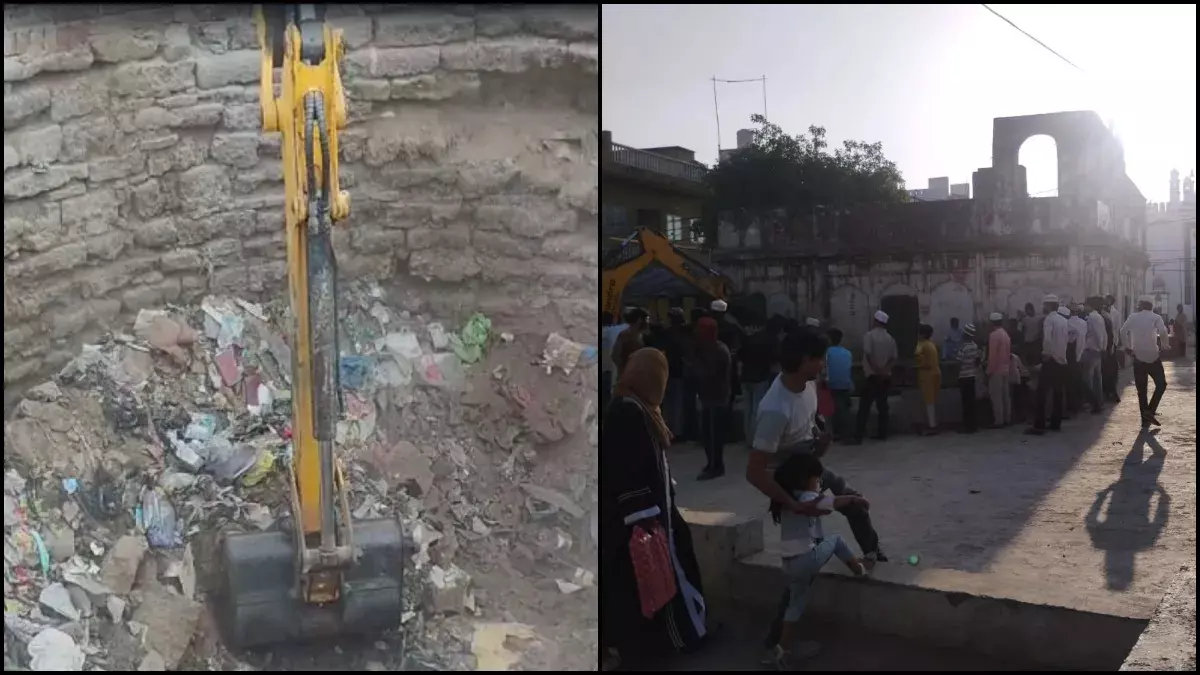 संभल: मस्जिद के पास मिले कूप की खुदाई शुरू, नगर पालिका ईओ बोले- सभी 19 कूपों की खुदाई जारी, टाइल्स लगाकर सजाएंगे