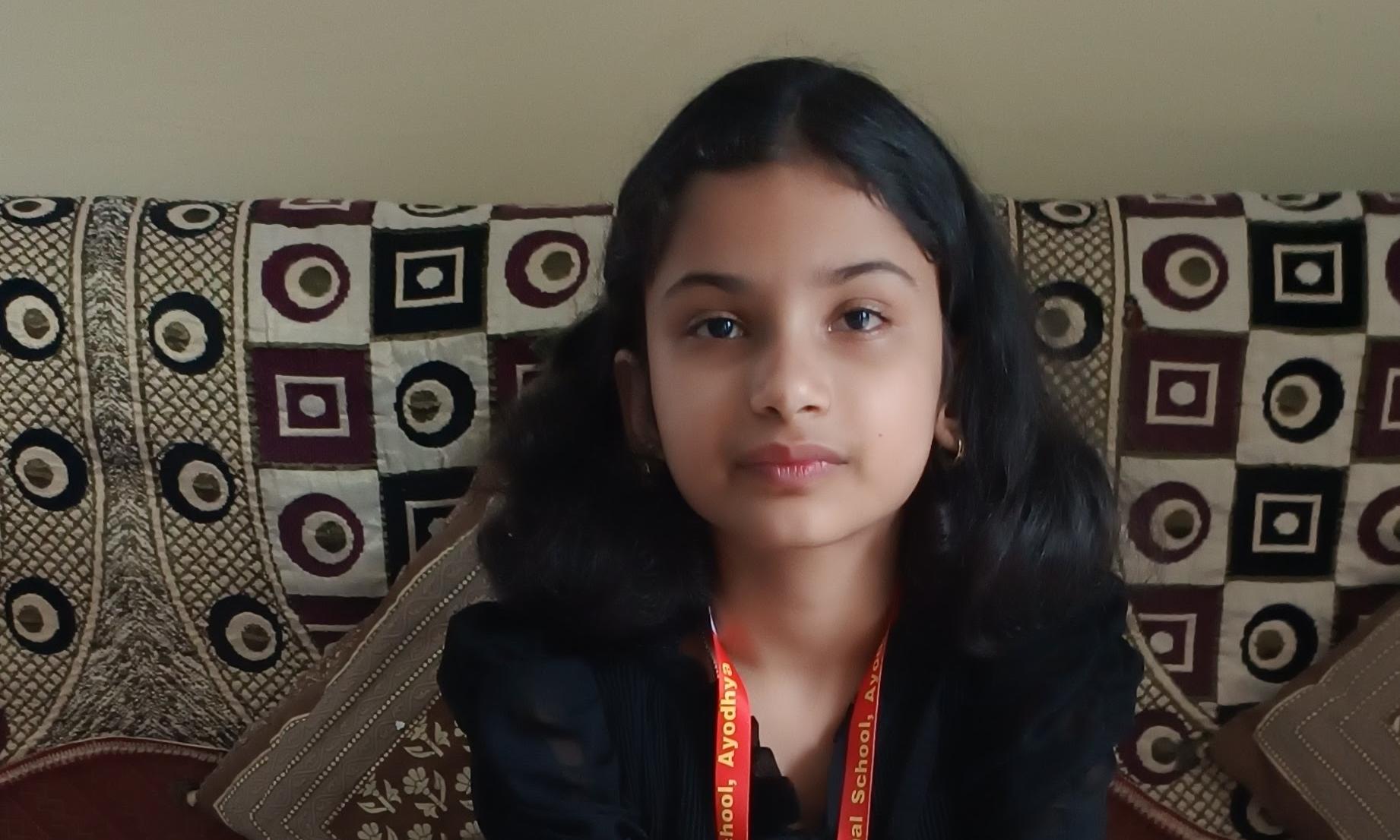 अयोध्या- ध्वनि पाण्डेय ने हिंदुस्तान ओलंपियाड 2024 में कक्षा 4 वर्ग में अयोध्या जनपद में प्रथम स्थान प्राप्त किया