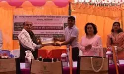 कृषि विज्ञान केंद्र में अनुसूचित जाति उप जाति योजना के अंतर्गत हुआ इनपुट का वितरण।