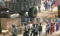 भीमराव आम्बेडकर की जयंती पर ग्रामीणों ने निकाला जुलूस