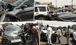 सपा सांसद रामजी लाल सुमन के काफिले पर करणी सेना का हमला, कई गाड़ियां क्षतिग्रस्त