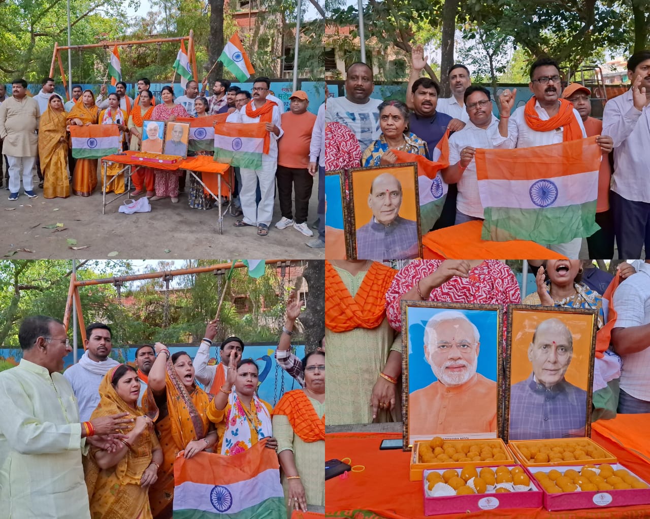 चंदौली में भाजपाइयों ने मनाया विजय उत्सव, सेना की कार्रवाई पर जताई खुशी चंदौली में भाजपाइयों ने मनाया विजय उत्सव, सेना की कार्रवाई पर जताई खुशी