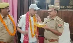 थाना रुधौली पर तैनात आरक्षी संतोष यादव के बेटे द्वारा IIT-JEE Advance की परीक्षा किया उत्तीर्ण