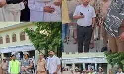 बकरीद पर अमन का पैग़ाम:चंदौली में अदा हुई नमाज, सख्त सुरक्षा व्यवस्था के बीच शांतिपूर्ण ढंग से मनाया जा रहा पर्व