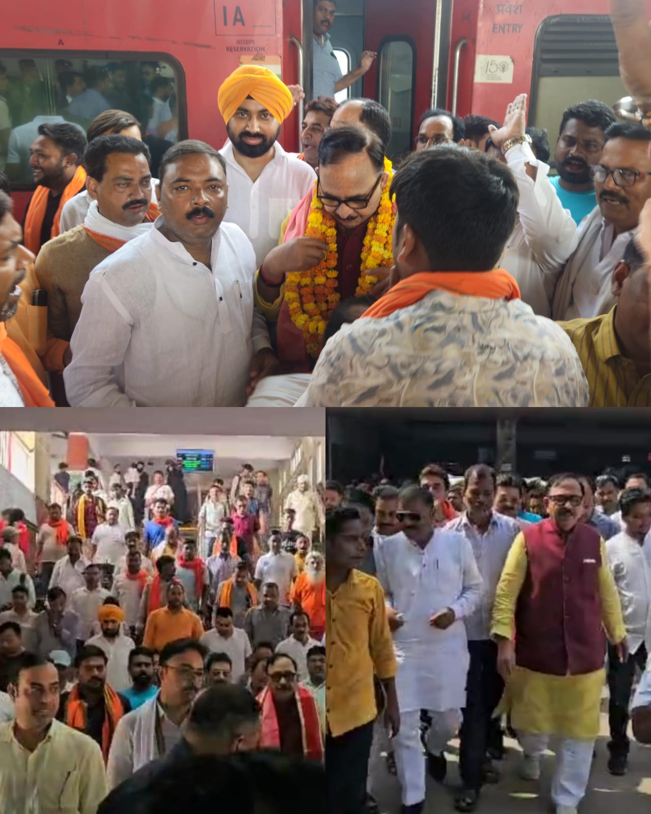 डॉ. महेंद्र नाथ पांडेय का भव्य स्वागत, मुगलसराय बना भाजपा कार्यकर्ताओं का केंद्र