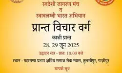गाज़ीपुर :स्वदेशी जागरण मंच का प्रांतीय विचार वर्ग काशी प्रांत में आज से प्रारंभ गाज़ीपुर :स्वदेशी जागरण मंच का प्रांतीय विचार वर्ग काशी प्रांत में आज से प्रारंभ
