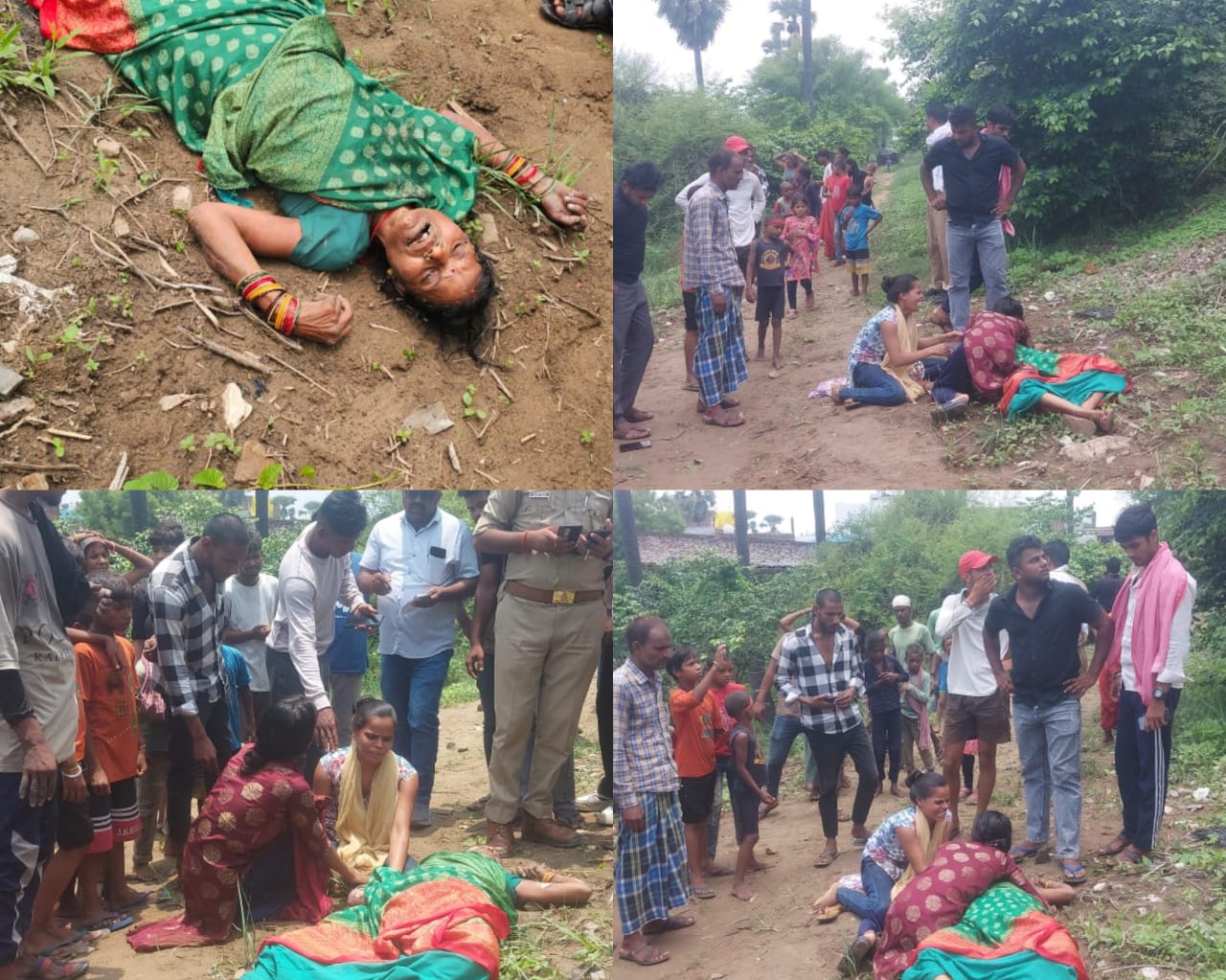रेलवे लाइन किनारे झाड़ियों में मिला महिला का शव:हाथ के गोदना से हुई पहचान, मौत की गुत्थी सुलझाने में जुटी पुलिस