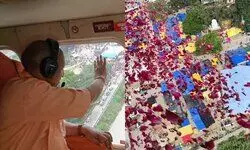 सीएम योगी ने कांवड़ियों पर बरसाए फूल, दूधेश्वरनाथ मंदिर में की पूजा सीएम योगी ने कांवड़ियों पर बरसाए फूल, दूधेश्वरनाथ मंदिर में की पूजा