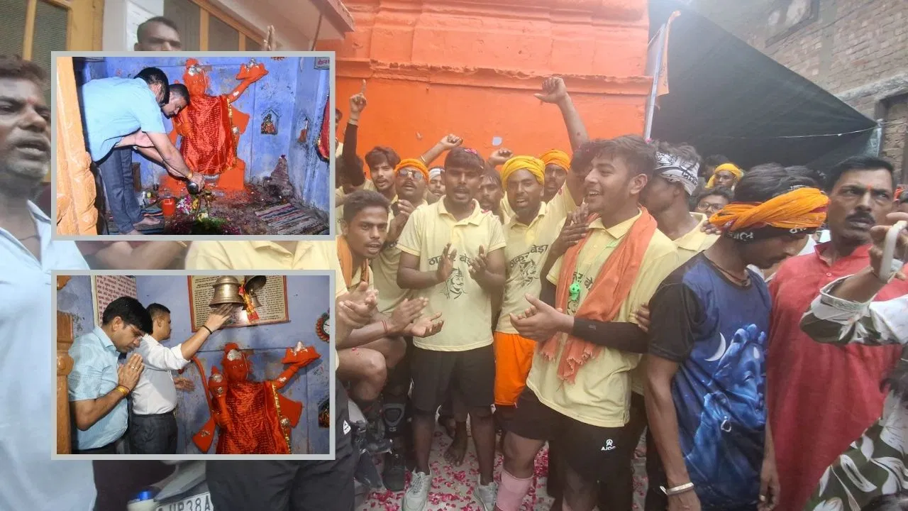 संभल -कार्तिकेय महादेव का 46 साल बाद जलाभिषेक, महाशिवरात्रि पर खुले मंदिर के कपाट; जल चढ़ाने उमड़ पड़े भक्त
