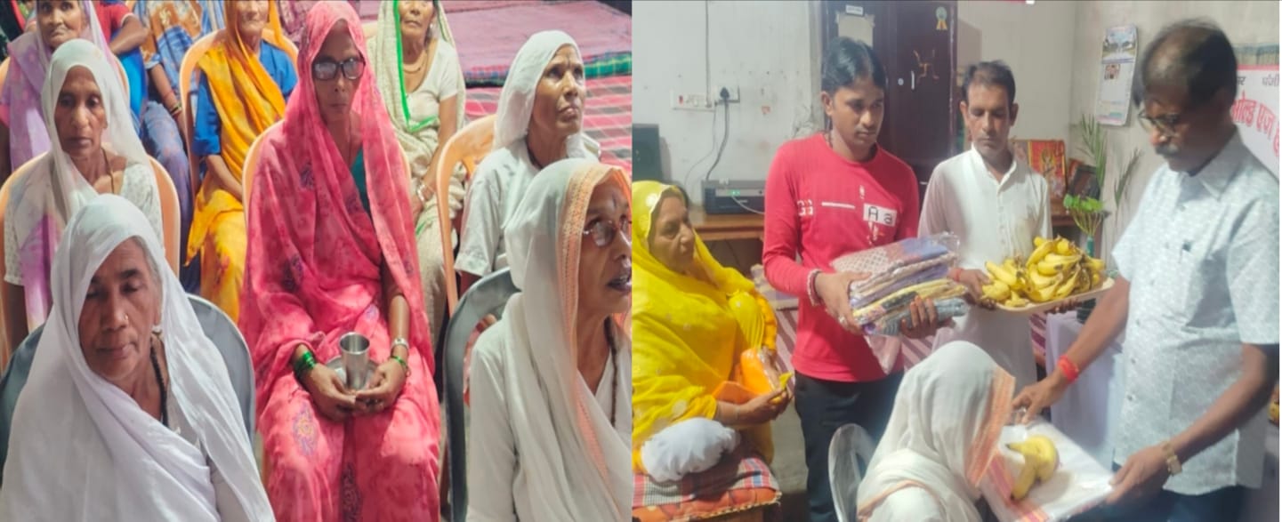 वृद्धाश्रम में सांस्कृतिक आयोजन के बीच प्रधान ने वृद्धजनों से साझा किए सुख-दुख