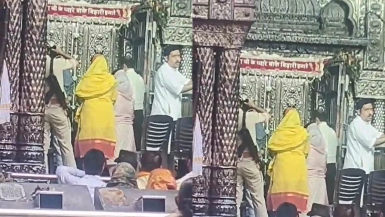 मथुरा: कुर्सी पर बैठकर VIP कर रहे ठाकुर जी के दर्शन, कोर्ट ने मंदिर प्रबंधन को भेजा नोटिस मथुरा: कुर्सी पर बैठकर VIP कर रहे ठाकुर जी के दर्शन, कोर्ट ने मंदिर प्रबंधन को भेजा नोटिस