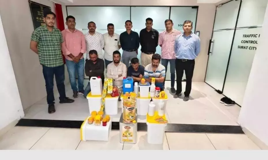 सूरत में नकली घी का भंडाफोड़ : 9000 किलो से अधिक जब्त, महाराष्ट्र तक सप्लाई का खुलासा