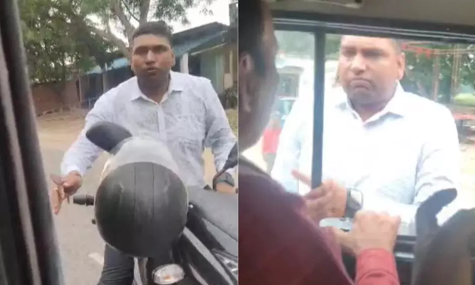 जौनपुर में BJP मंडल अध्यक्ष की गुंडागर्दी, पुलिस की गाड़ी में राजस्वकर्मी को बाहर खींचा; फिर बेरहमी से पीटा