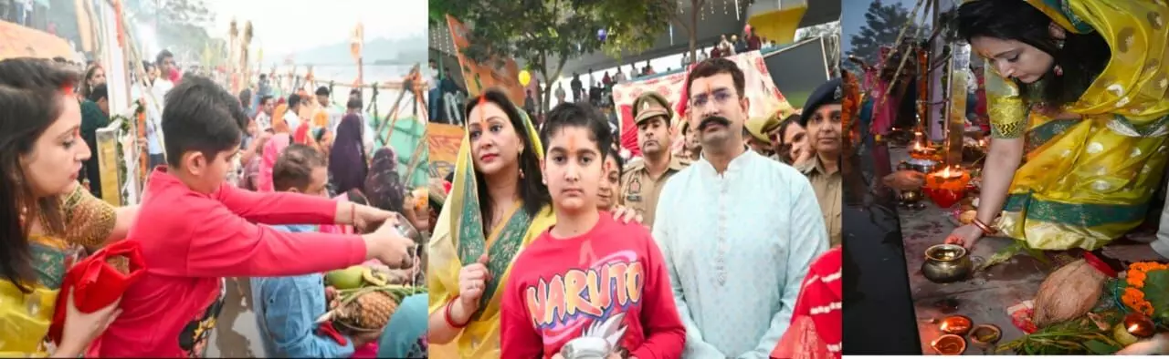 आस्था, अनुशासन और आध्यात्मिकता का अद्भुत संगम  अपर पुलिस आयुक्त अपराध केशव कुमार चौधरी ने परिवार संग किया सूर्योपासना, घाट पर दिया सुरक्षा और श्रद्धा का सशक्त संदेश आस्था, अनुशासन और आध्यात्मिकता का अद्भुत संगम  अपर पुलिस आयुक्त अपराध केशव कुमार चौधरी ने परिवार संग किया सूर्योपासना, घाट पर दिया सुरक्षा और श्रद्धा का सशक्त संदेश