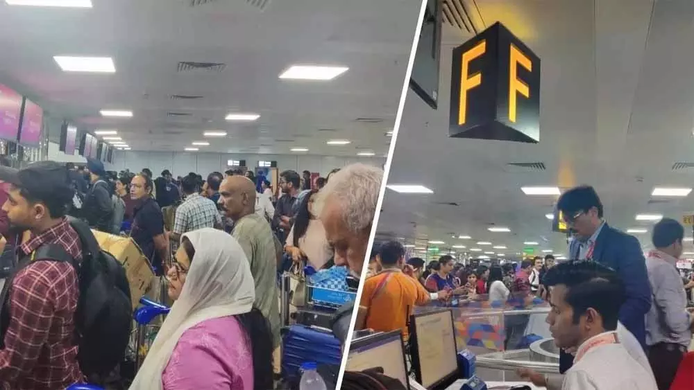 आईजीआई एयरपोर्ट पर सर्वर फेलियर से उड़ी व्यवस्था की नींद, लंबी देरी और रद्द उड़ानों से यात्रियों में हड़कंप आईजीआई एयरपोर्ट पर सर्वर फेलियर से उड़ी व्यवस्था की नींद, लंबी देरी और रद्द उड़ानों से यात्रियों में हड़कंप