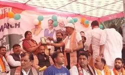 सरदार@150 यूनिटी मार्च पदयात्रा का विधायक  पूरन प्रकाश ने किया शुभारंभ