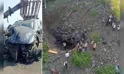 दिल्ली–मुंबई एक्सप्रेसवे पर रतलाम के पास भीषण हादसा, कार गहरी खाई में गिरी — 5 लोगों की मौके पर मौत