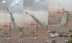 ब्राज़ील में तूफ़ानी हवाओं से गिरी स्टेचू ऑफ़ लिबर्टी की विशाल प्रतिकृति- वायरल भ्रम के बीच तथ्य स्पष्ट ब्राज़ील में तूफ़ानी हवाओं से गिरी स्टेचू ऑफ़ लिबर्टी की विशाल प्रतिकृति- वायरल भ्रम के बीच तथ्य स्पष्ट