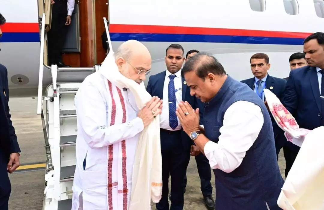 असम दौरे पर गृह मंत्री अमित शाह, सांस्कृतिक विरासत से लेकर आधुनिक सुरक्षा तंत्र तक विकास को देंगे नई दिशा असम दौरे पर गृह मंत्री अमित शाह, सांस्कृतिक विरासत से लेकर आधुनिक सुरक्षा तंत्र तक विकास को देंगे नई दिशा