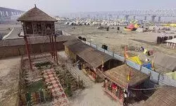 माघ मेले में अस्थायित्व के बीच स्थायित्व की मिसाल : झूसी पुल के नीचे बाबा रामदास की तपोभूमि