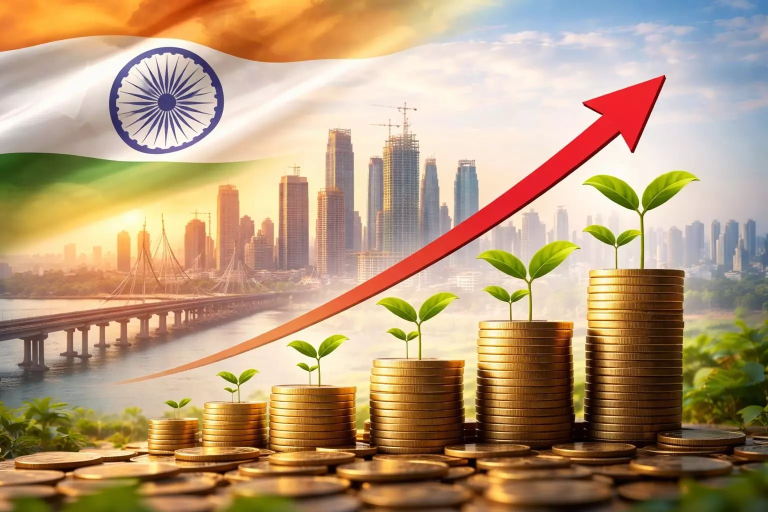 सुधारों की रफ्तार से दौड़ रही भारतीय अर्थव्यवस्था, 2025-26 में GDP ग्रोथ 7.4% रहने का अनुमान सुधारों की रफ्तार से दौड़ रही भारतीय अर्थव्यवस्था, 2025-26 में GDP ग्रोथ 7.4% रहने का अनुमान