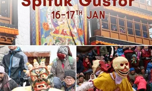 लद्दाख : स्पितुक मठ में वार्षिक ‘स्पितुक गुस्टर’ महोत्सव का शुभारंभ, कठोर सर्दियों के पहले चरण का समापन