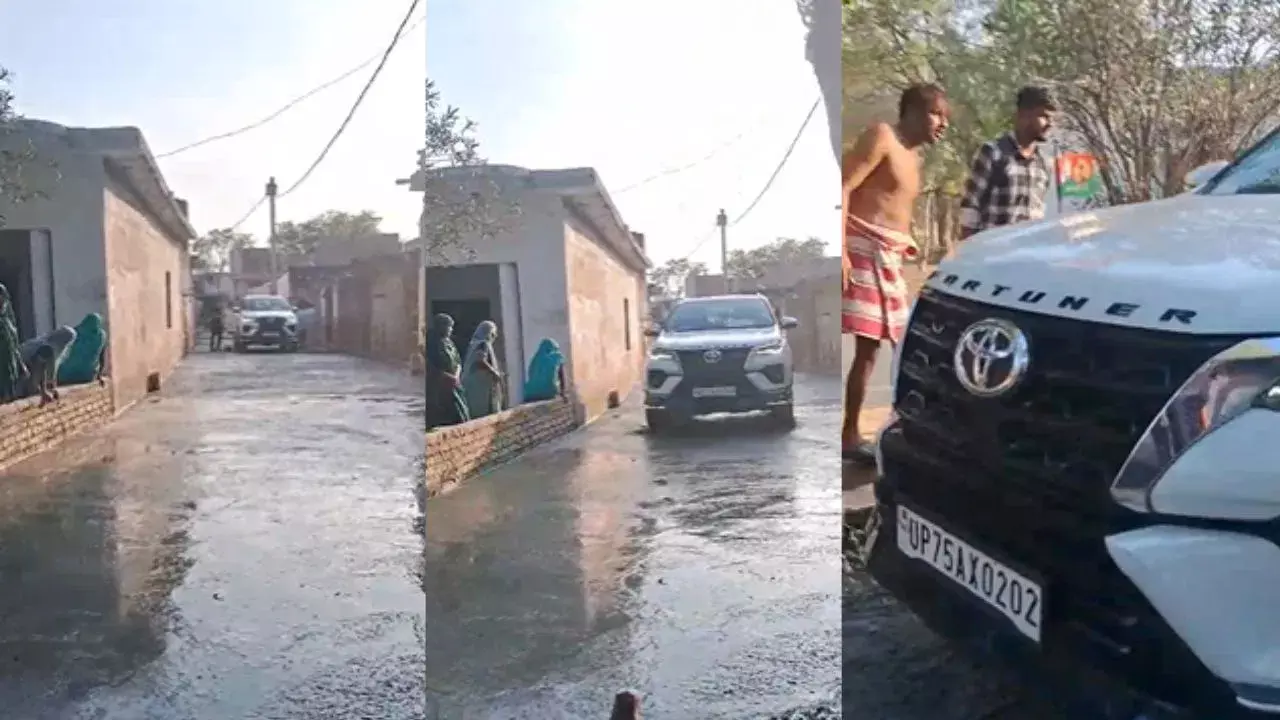 औरैया में सपा नेता की गुंडागर्दी, निर्माणाधीन RCC सड़क पर दौड़ा दी फॉर्च्यूनर औरैया में सपा नेता की गुंडागर्दी, निर्माणाधीन RCC सड़क पर दौड़ा दी फॉर्च्यूनर