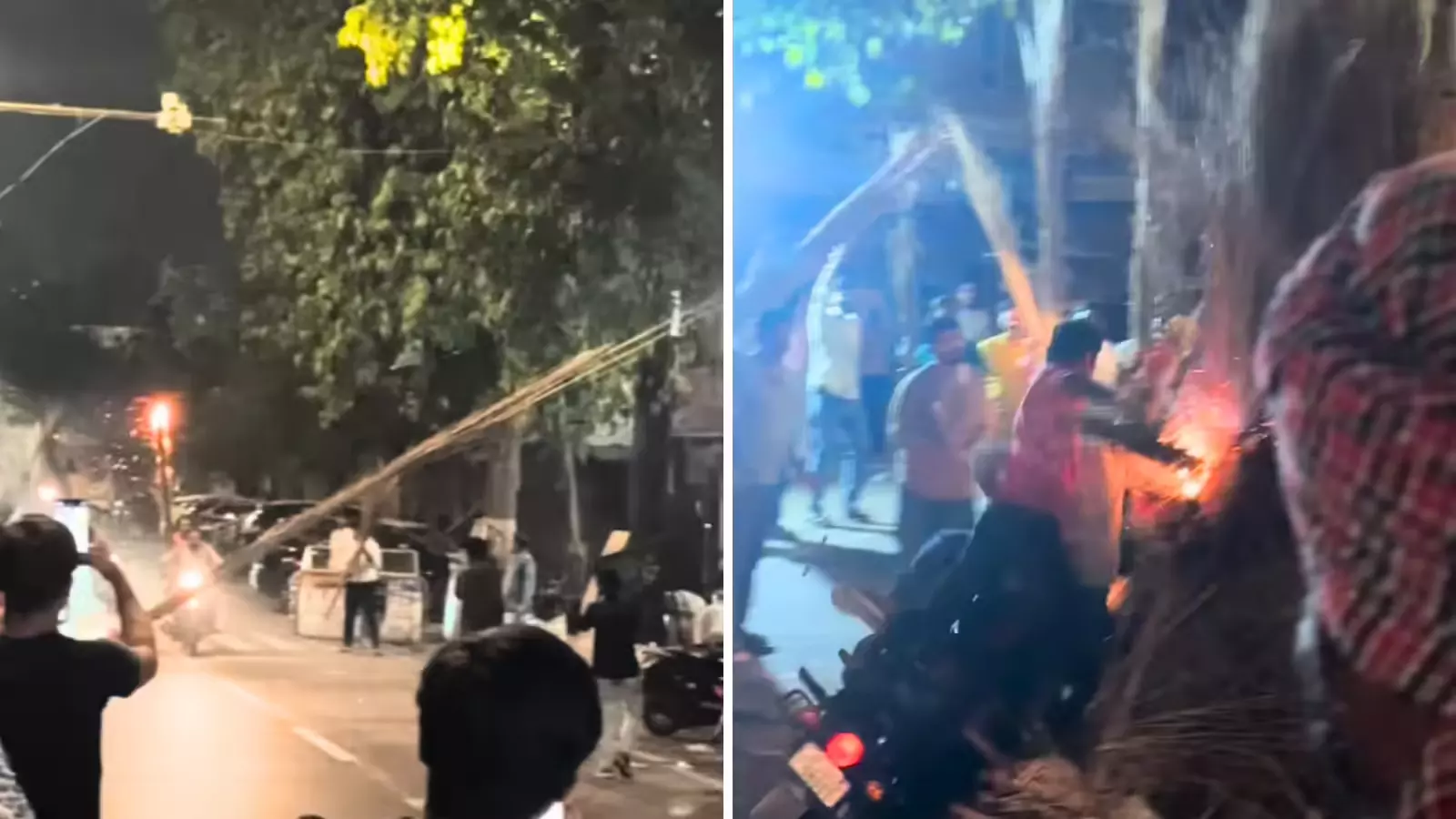 होलिका दहन में स्टंटबाजी, बाइक समेत युवक सीधे होलिका में जा फंसे , बड़ा हादसा टला होलिका दहन में स्टंटबाजी, बाइक समेत युवक सीधे होलिका में जा फंसे , बड़ा हादसा टला