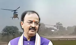 केशव मौर्या के हेलीकॉप्टर की लखनऊ एयरपोर्ट पर इमरजेंसी लैंडिंग, केबिन में भरा धुआं