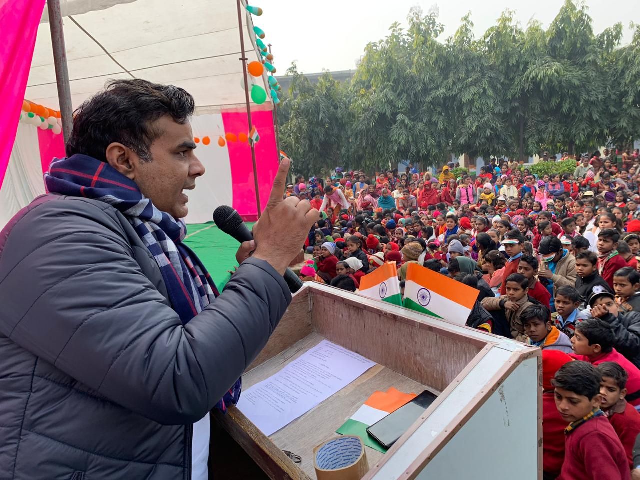 सपा विधायक फहीम ने कई जगह की गणतंत्र दिवस समारोह में शिरकत