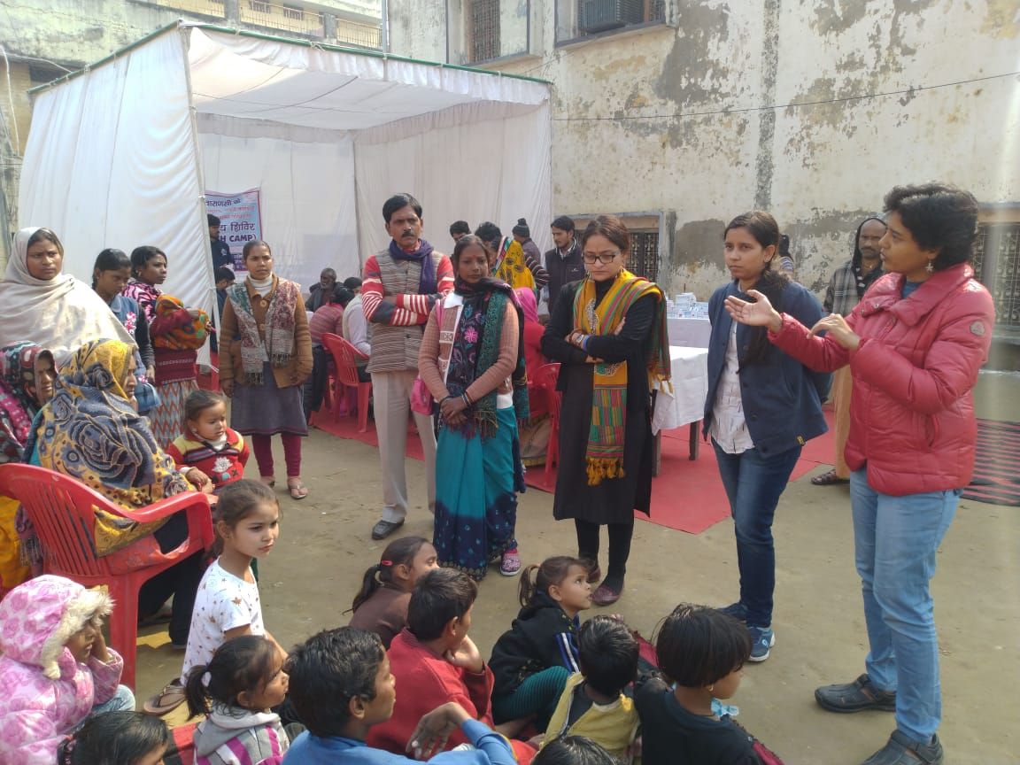 दूसरे दिन स्वास्थ्य शिविर में सैकड़ों सफाई कर्मियों का हुआ स्वास्थ जांच