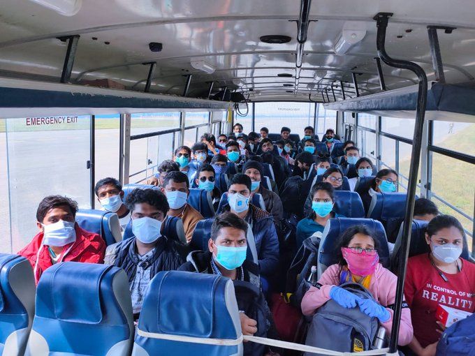 इटली से लाए गए 263 भारतीयों को छावला क्वैरंटाइन में ले जाया जा रहा है। #CoronaVirus