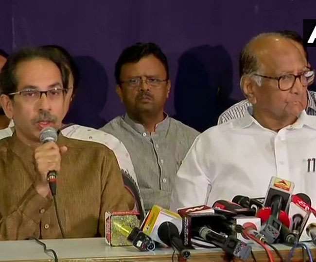 एनसीपी-शिवसेना की साझा प्रेस कॉन्फ्रेंस की मुख्य बातें एनसीपी-शिवसेना की साझा प्रेस कॉन्फ्रेंस की मुख्य बातें
