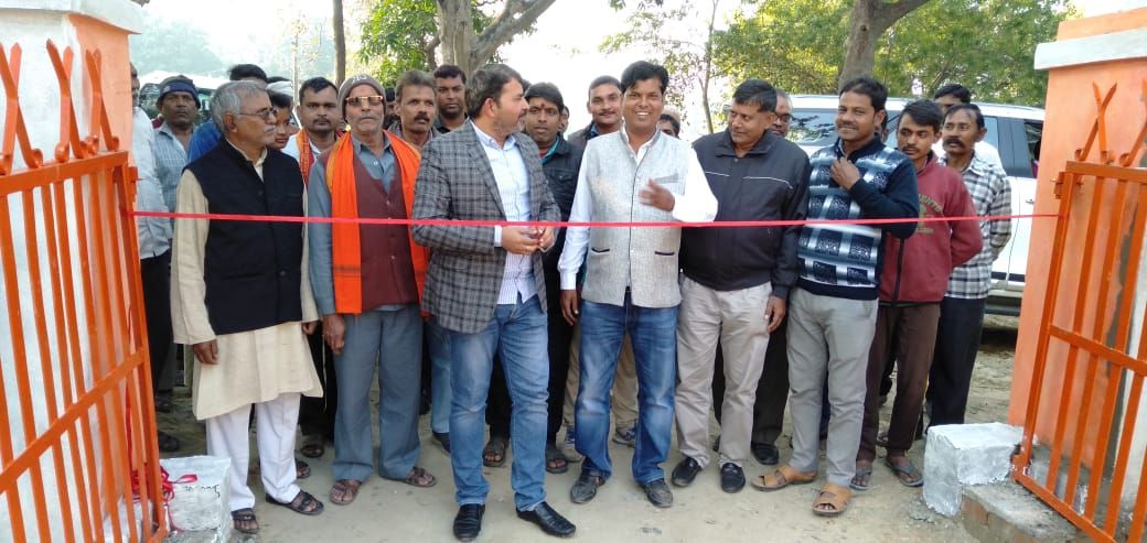 पशु आश्रय केंद्र का उद्घाटन ब्लाक प्रमुख ने किया