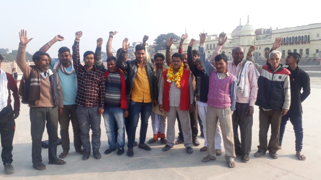 नवनियुक्त जिलाध्यक्ष श्याम बिहारी ठाकुर का हुआ जोरदार स्वागत