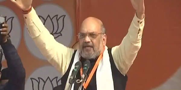 भारत मां के दो टुकड़े कराने के जिम्‍मेदार कांग्रेस : अमित शाह